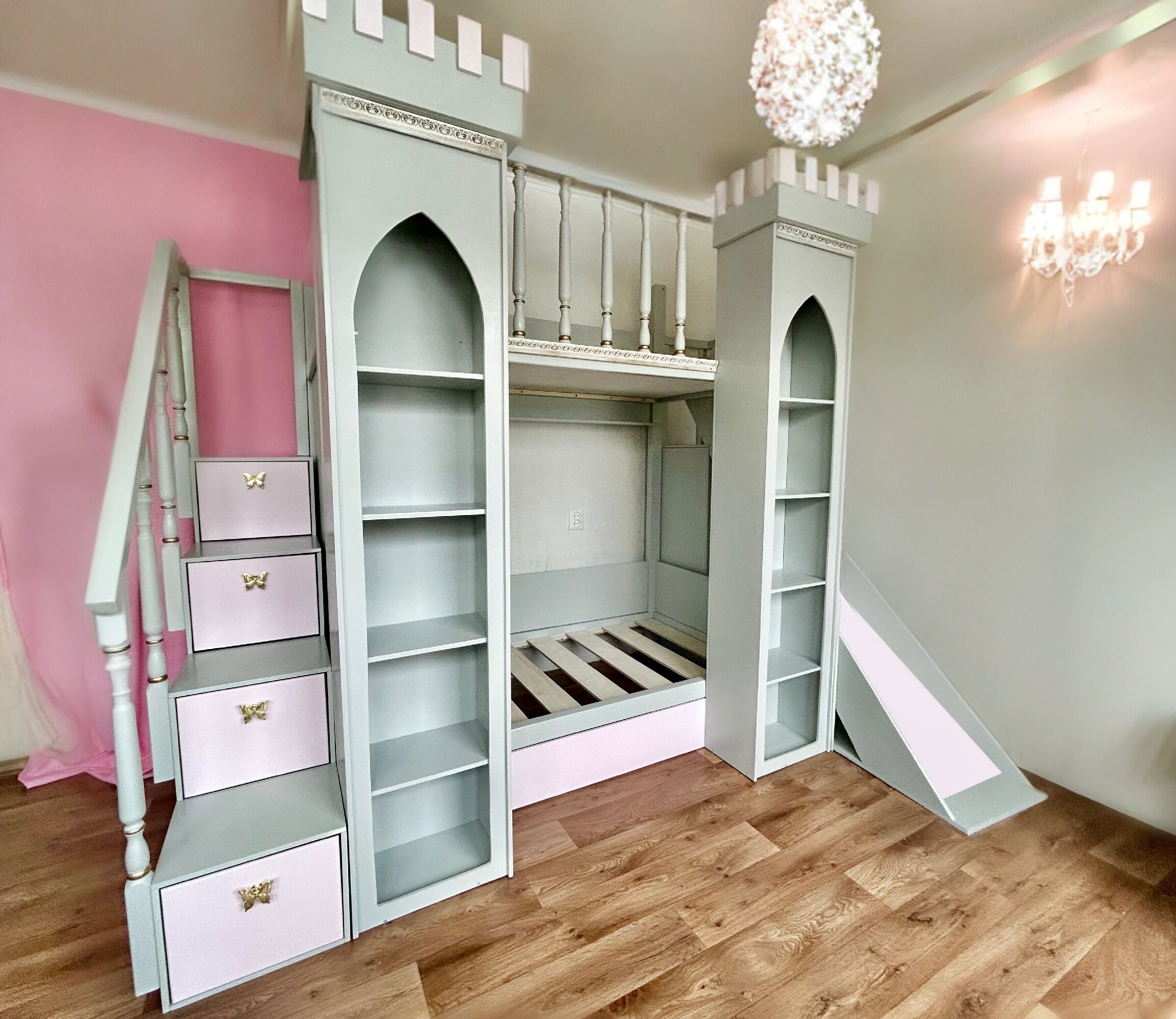 Princess castle twin bed best sale