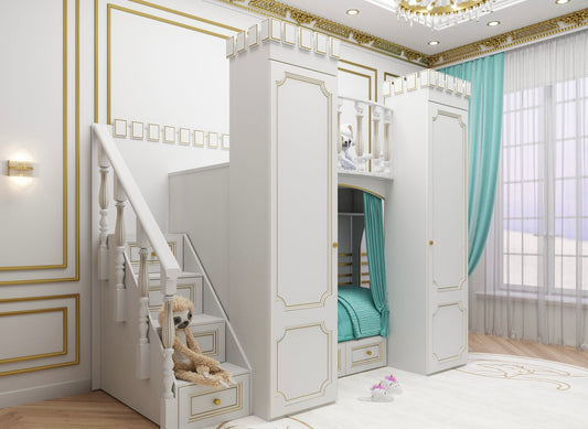 Castle bed with wardrobe - Linas & Sons